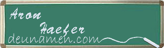 Aron Haefer Visitenkarte